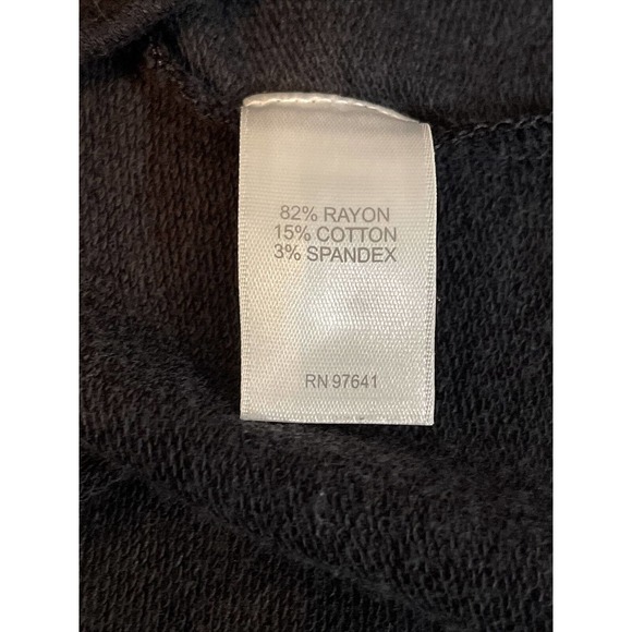 J JILL Misses L Black Sweater Rayon Cotton Spandex - Picture 4 of 6
